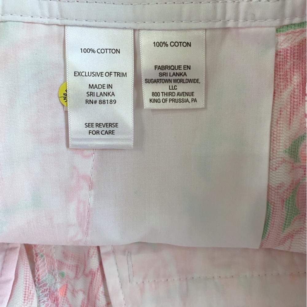 Lilly Pulitzer Callahan Mid-Rise Short in Colony Pink Flamingo Novelty Print 4 - Picture 5 of 9